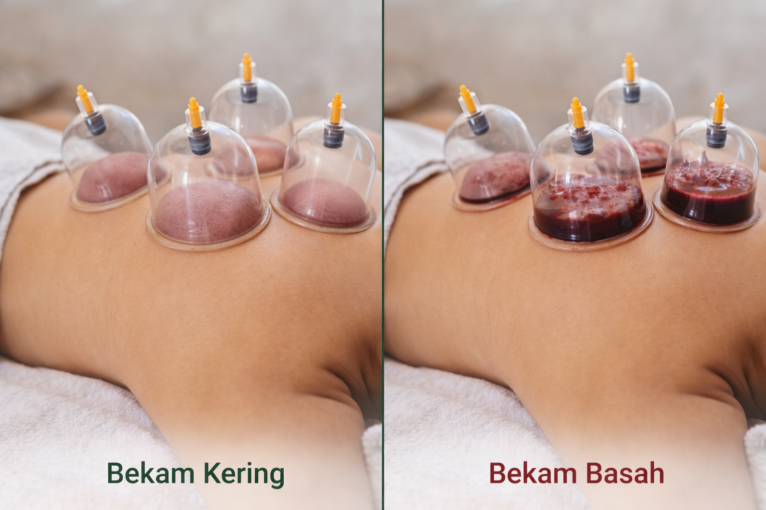 Bekam kering vs bekam basah