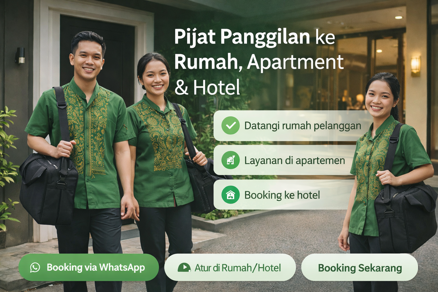 Pijat panggilan Bandung ke rumah, apartment & hotel