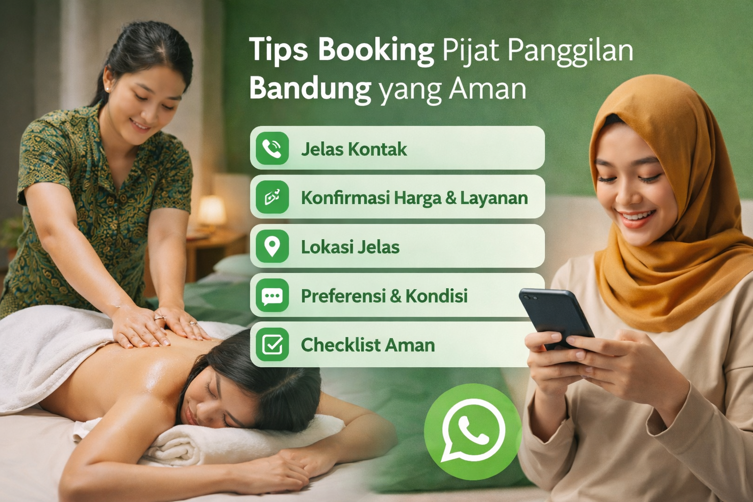 Tips booking pijat panggilan Bandung yang aman